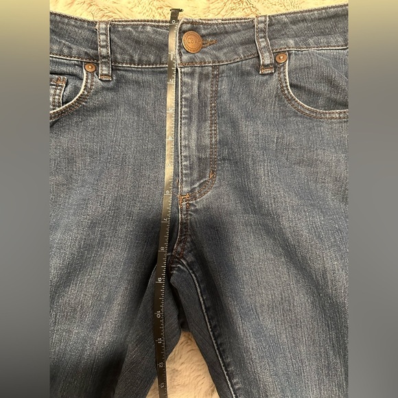 LOFT Women's Curvy Skinny Jeans P Petite- Dark Blue - Picture 14 of 16